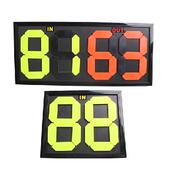 厂家生产足球换人牌记分牌双面显示手举足球翻号牌裁判4位计分牌