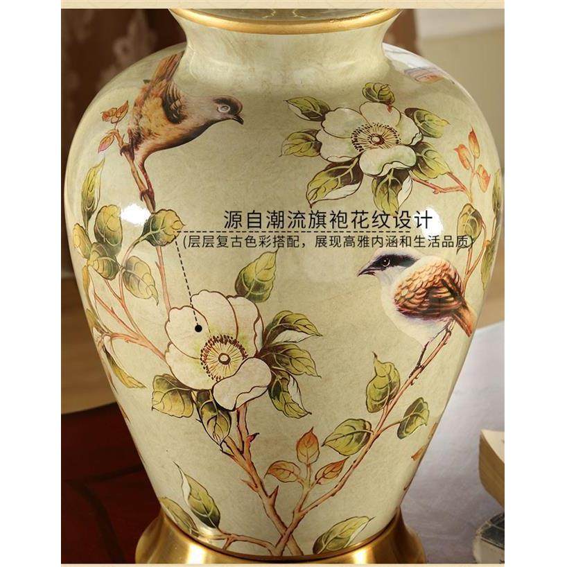 美式陶瓷台灯卧室床头灯家用温馨房间台灯欧式床头柜装饰婚房全铜,家装灯饰光源,装饰台灯,淘宝优惠券,粉丝福利购,淘宝优惠卷