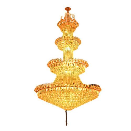 水晶吊灯大气别墅复式酒店客厅灯现代简约中空楼梯欧式灯具吊灯