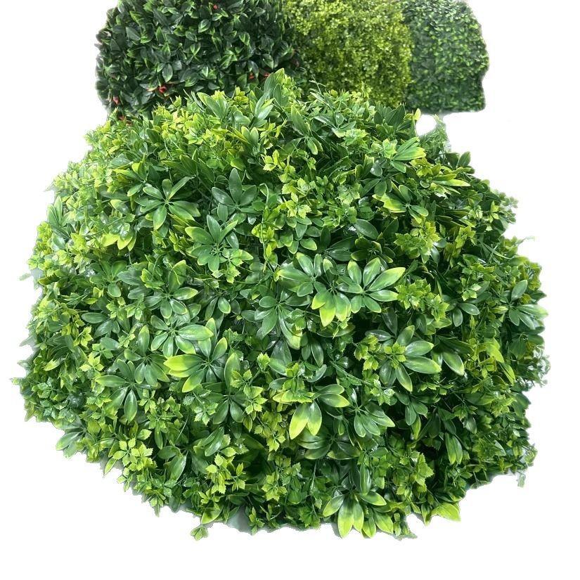 户外绿植井盖遮挡装饰品绿植球仿植真绿发枫叶草兰仿真米兰球装财