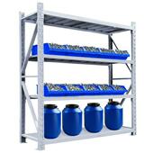 厂家多层储物置物架层高可调整中型货架铁货架快递架子