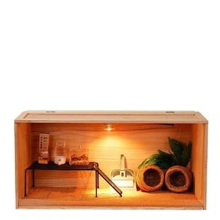 芦丁鸡饲养箱全套宠物饲养笼鸡窝卢丁鸡的房子养殖保温箱木箱笼子