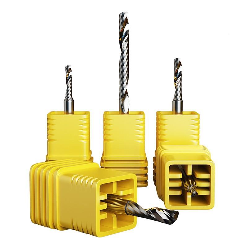 3.15/4/6m单m螺刃旋铣刀钨钢雕刻机刀具亚克力P7VC单刃铣刀