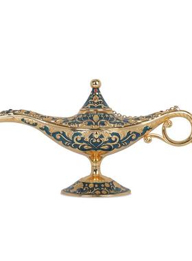 外贸礼品锌合金金属工艺品珐琅彩阿拉丁神灯装饰品商务礼品