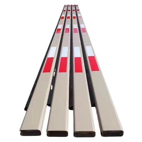 立方道闸杆直杆呗胶条杆防砸70*30小区停车场无人看守门禁挡车杆