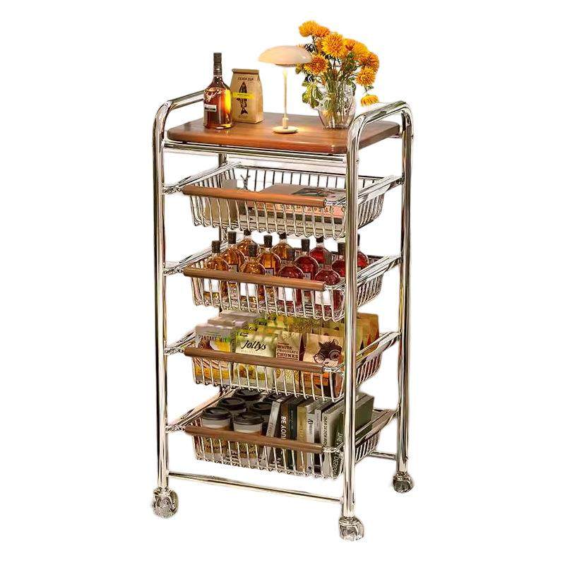 零食小推车中古置物架客厅落地移动厨房果蔬收纳多功能家用餐边柜,家庭/个人清洁工具,浴室角架/置物架,淘宝优惠券,粉丝福利购,淘宝优惠卷