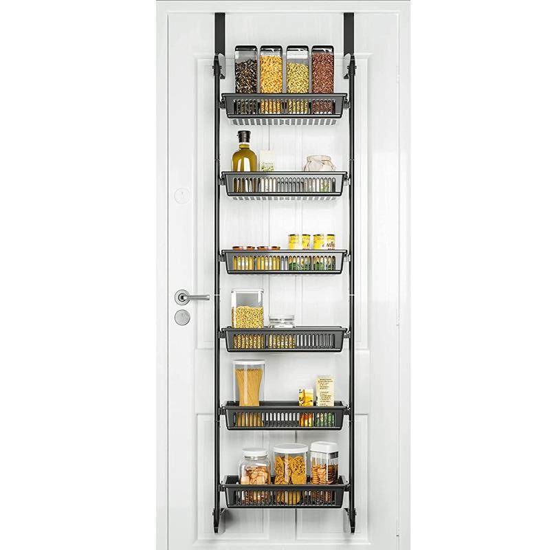 壁挂多功能置物架厨房卫生间免打孔挂篮收纳架卧室门后挂钩收纳,收纳整理,书桌收纳置物架,淘宝优惠券,粉丝福利购,淘宝优惠卷