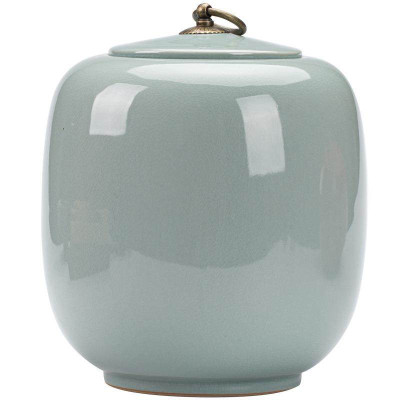 茶叶罐陶瓷密封罐大号4斤装哥窑开片醒茶罐子家用存储藏大缸,餐饮具,茶叶罐,淘宝优惠券,粉丝福利购,淘宝优惠卷