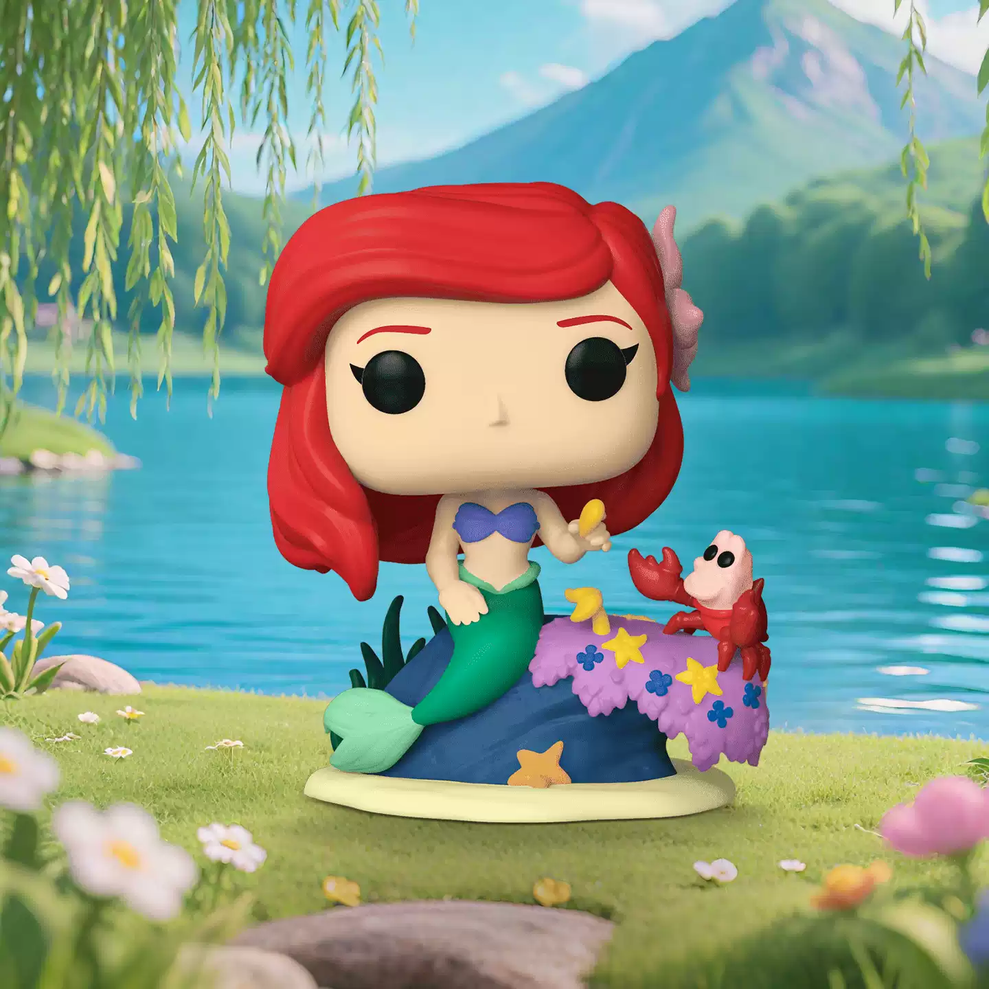 Funko 终极公主系列 爱丽儿小美人鱼周边手办收藏摆件