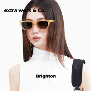 extrawork Brighton 夏日清爽板材偏光太阳眼镜防蓝光防油污墨镜