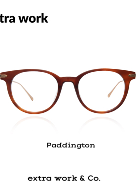 extrawork 酒红贵气金丝眼镜光学纯钛超轻板材近视光学帕丁顿