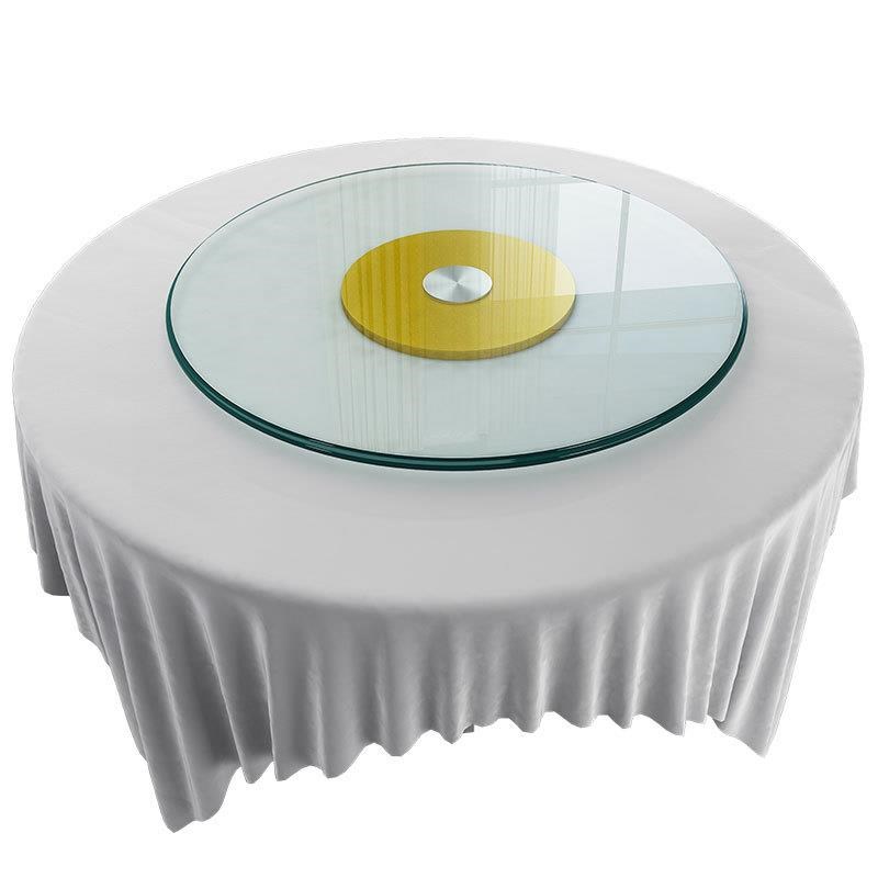 热销餐桌转盘家用圆桌钢化玻璃桌面旋转台转底座桌子大圆台面转桌