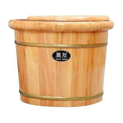 。过膝盖足桶足浴器实木木质脚盆泡脚木桶家用实木高深泡脚盆可携