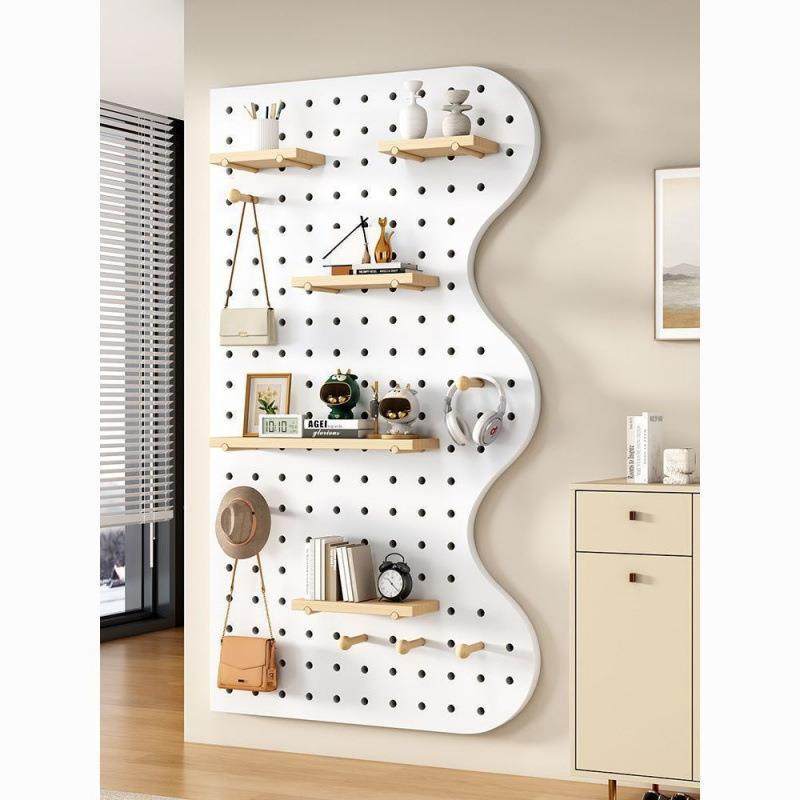 实木洞洞客厅卧室面物架墙上木质HXW隔板收纳墙壁展板置示架挂墙,住宅家具,搁板/置物架/家用陈列架,淘宝优惠券,粉丝福利购,淘宝优惠卷