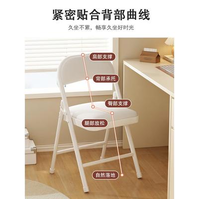 餐桌2025新款折叠靠椅背椅备用凳子租VGG屋客厅吃椅饭子家出用电