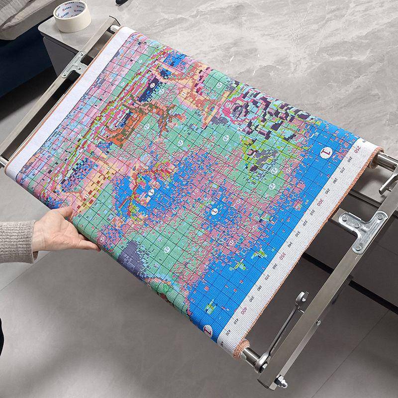 字绣不绣绷锈钢十JFE轮框桌面紧十字刺绣工具刺绣架子厂棘家