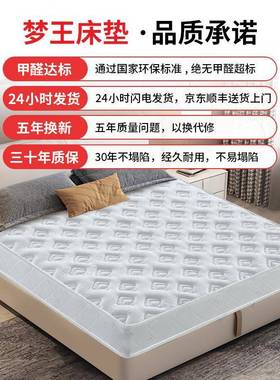 席梦思弹簧用床垫经393济型硬两软用20cm厚1.棕5米1.8m乳胶椰家天