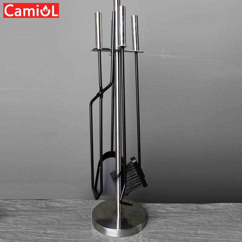 C具amoL卡米奥家用燃PXSi木真壁炉清火灰工五件套