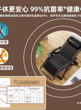 闲折叠躺椅2025新款坐睡两用午折叠床休床办室用家阳台老人公休靠