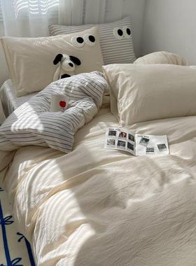 类母婴级床上用品四件套套单被罩JFW10085被件床笠学生宿床舍单人