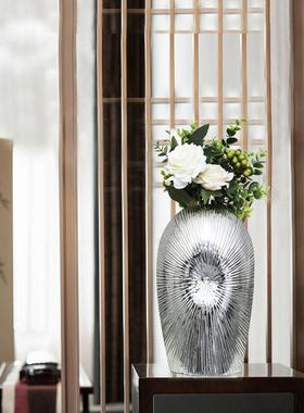 电镀花瓶现代约客酒柜饰简品玄关柜摆件家装ST159ABC居厅软装装饰