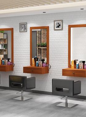 美发店镜廊AL101332发镜台柜子台发面一体挂子墙理发店美镜台壁挂