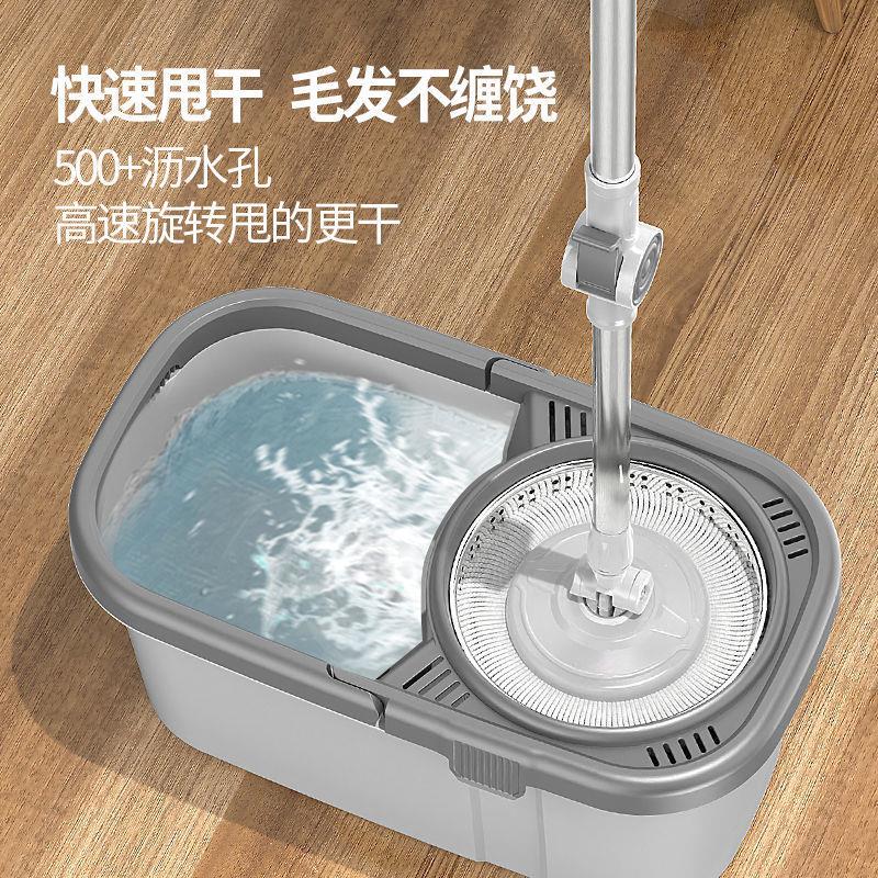 拖把水桶一体托帕家用免手洗托把桶新款可旋转甩干擦地板扦把