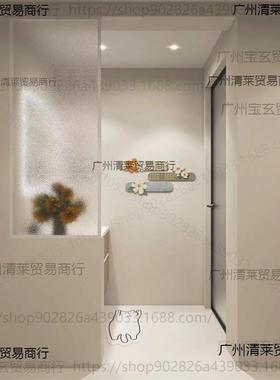 过简约半水墙波遮挡屏风隔AL100926道隔断隔墙断柜断卫生间屏风半