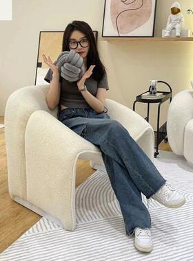 厅轻奢弧形沙发网红接腰果43180造型民宿公寓办公小户型客沙待户