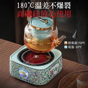 家围炉煮用茶整套水壶智DTL0005能电陶炉茶蒸煮玻璃壶静音家用煮