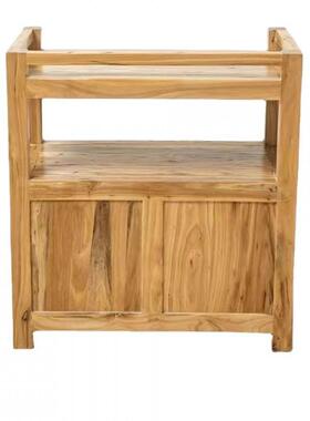 新中式收纳柜木质五实柜老榆OOR木柜抽木屉收纳橱玄关柜储物柜家