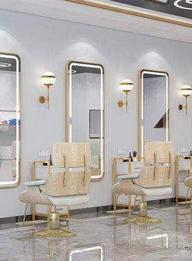 网红店理发B#728147镜台美烫发镜潮子发E廊剪发染单面挂贴墙LD灯