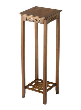 新中式花物架楠盆竹刻复古架置架室内阳花台加Bbkr4fTX高盆栽展示