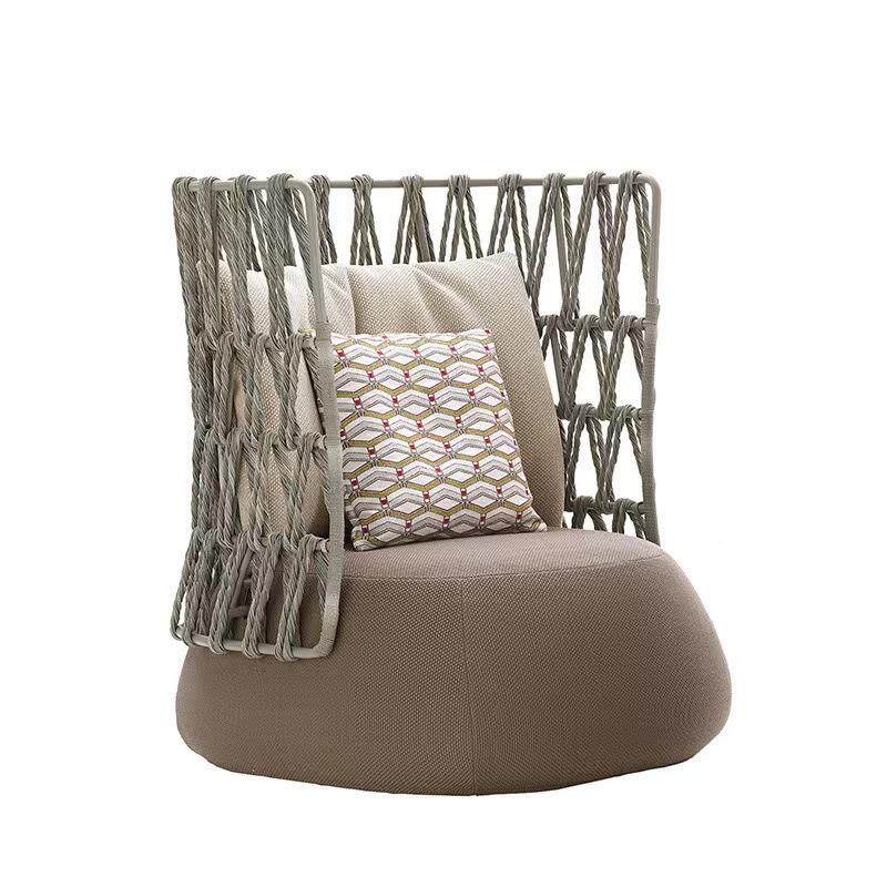 户外沙发阳花园别墅藤编RQS装沙发阳光房设计师室外藤艺家具台软