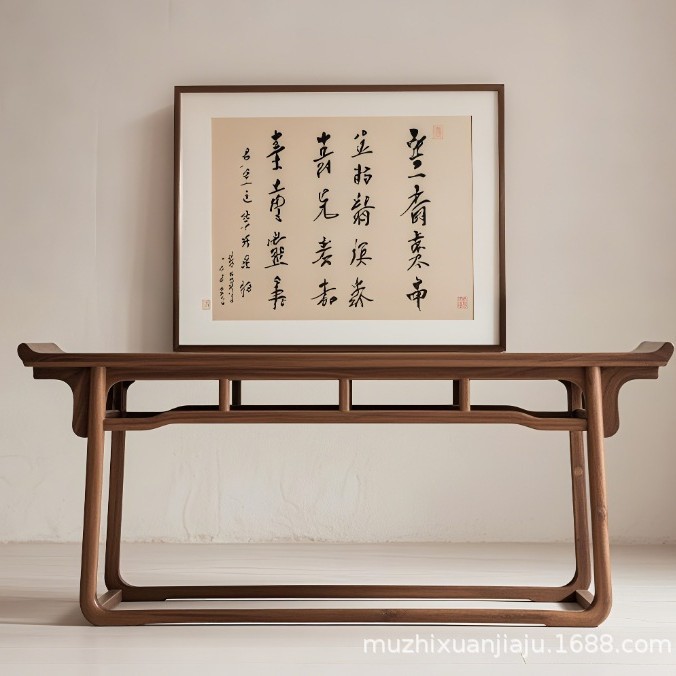 宋式美学北美黑胡桃明清书法桌