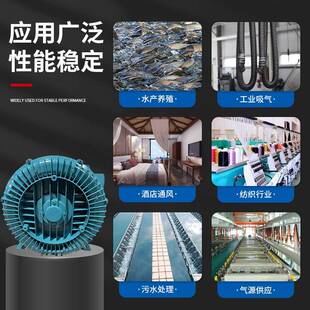 相80/7500w三水高压漩涡排烟风高压铝GSI制离心产养殖V高压鼓风机