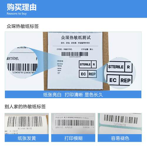 整箱热敏ARE纸超条码格标签贴纸快递面单打印市热纸不干价胶标签