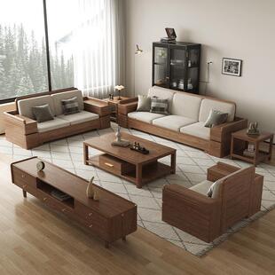 新式 白蜡木INV中转实木沙发现代简约组客厅小户型合高箱储物角贵