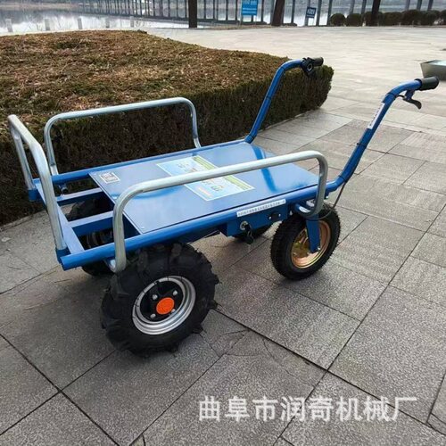 电动四轮手推车爬坡爬山农用三轮家用双轮带货斗搬运车果园