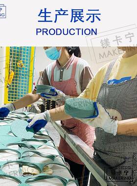 厂家F直供汽Z66薄膜绿砂6寸不HZS带孔车磨砂纸150MM打磨汽车干游