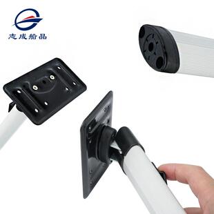 房车桌铝合金叠车腿商务隐藏餐折桌支脚UFP可拆活动折叠桌子改装