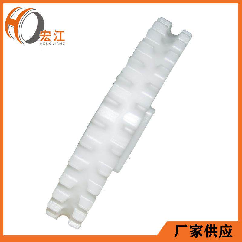 注链塑轮输送机网带齿轮传动设备尼双齿轮网NT一体链白色传龙动轮