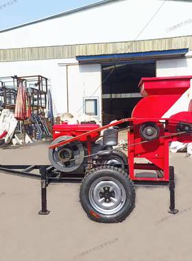 850型玉撕皮脱粒体机可移动式玉米HYN脱米粒一机柴油机版打棒子机