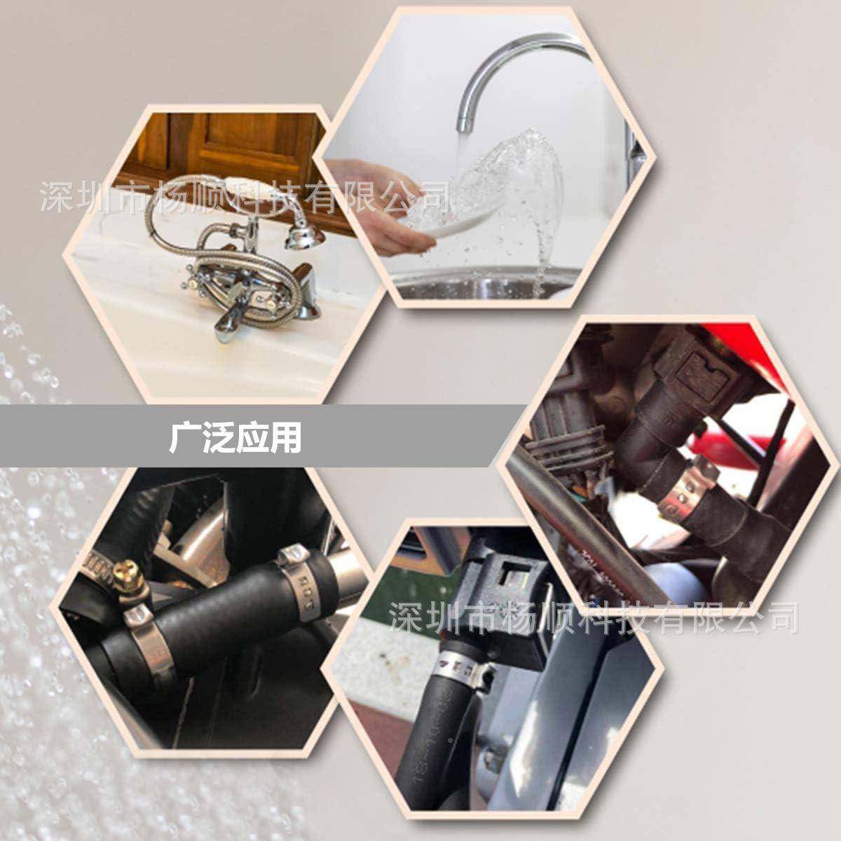 180pcs盒NRS装卡04不.锈钢单耳无极箍5-.1m组m合装配卡箍钳