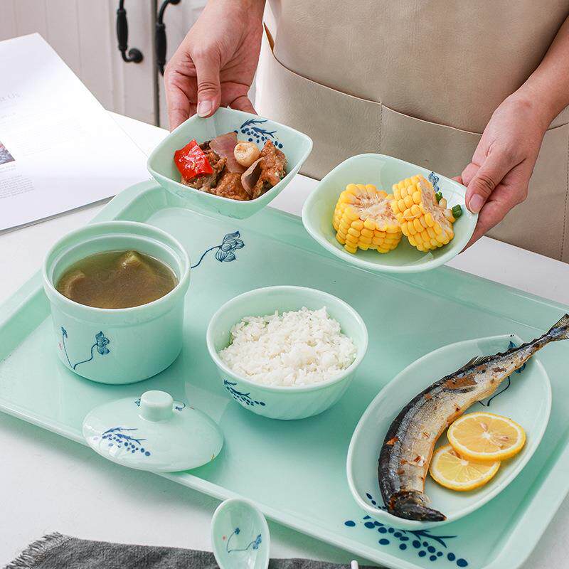 餐安徽若仿瓷密玉色餐具中炫式快食堂蒸菜蒸胺蛋汤饭盅QHS打菜碟
