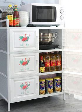 放碗柜收纳UXK架子家架用厨房桌置物简多易功能组装餐柜具出租房