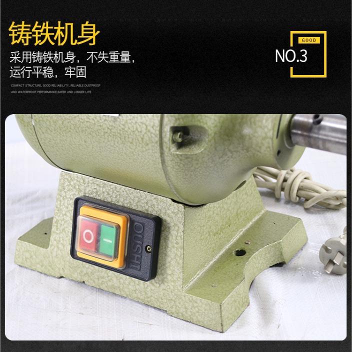 型台式CBU抛光砂机除锈动打磨机电小布轮机轮机双头螺纹220V单相