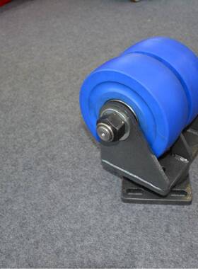 马力ZMa.Li8寸特重型蓝色C尼龙M万向双轮工业脚轮A3880B20可承载3
