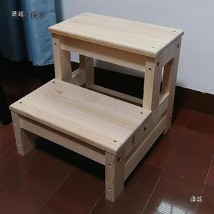 实木家用梯2步楼梯台阶梯步子踏登高阶窗台脚踏sfsdg3小双层活麦