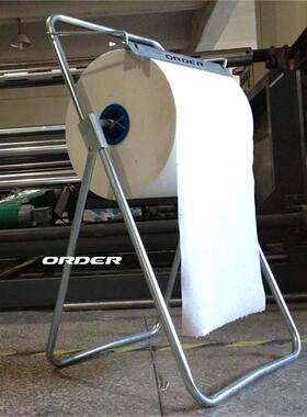 拭纸架TOOD-100RK擦卷装纸支E架工业擦拭纸落地移动式擦拭纸架